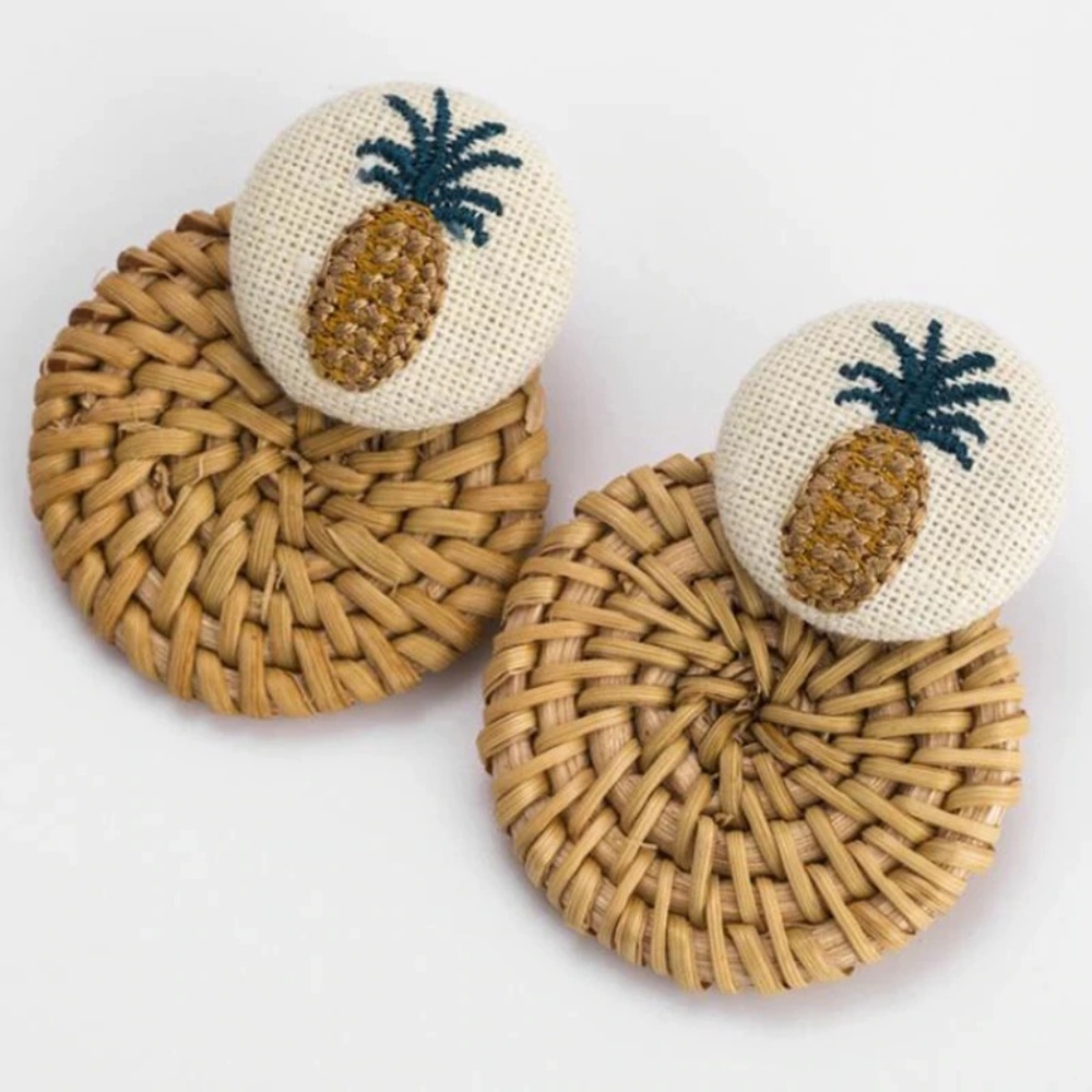 Pineapple Weave Earrings
